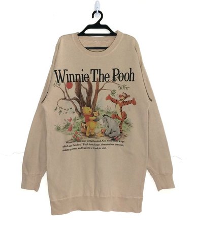 Rare Vintage Winnie the POOH sweatshirt Crewneck Vtg Walt | Etsy