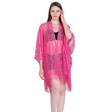 Hot Pink Lace Kimono – Central Chic