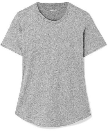 Whisper Slub Cotton-jersey T-shirt - Gray