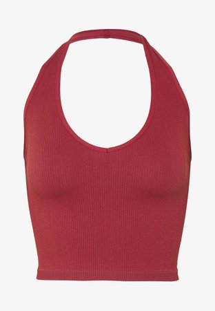 BDG Urban Outfitters JACKIE HALTER - Top - mineral red/rojo - Zalando.es