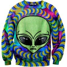 Pinterest - Trippy alien sweater | Clothes.