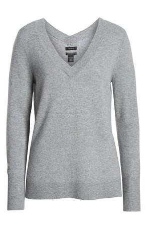 Halogen® V-Neck Cashmere Sweater | Nordstrom