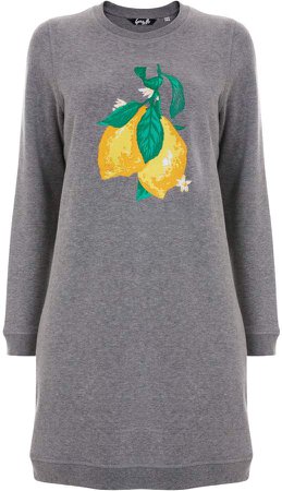 Gung Ho - Lemon Sweatshirt Dress