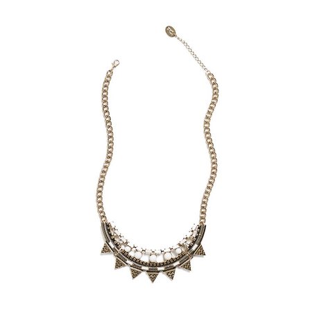 gold spikey necklace