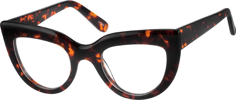 Green Cat-Eye Glasses #4412624