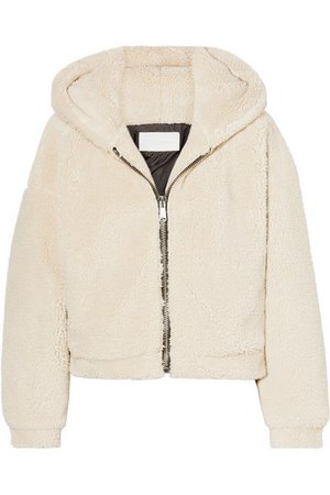 RE/DONE | Cropped hooded faux fur jacket | NET-A-PORTER.COM