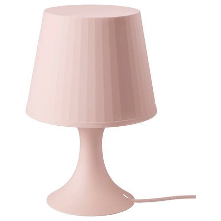 LAMPAN light pink, Table lamp, 29 cm - IKEA