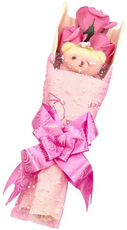 Amazon.com: Abbie Home Flower Bouquet 3 Scented Soap Roses Gift Box with Cute Teddy Bear Birthday Mother’s Day Valentine’s Present-Pink: Home & Kitchen