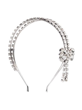 Alessandra Rich crystal-bow Headband - Farfetch