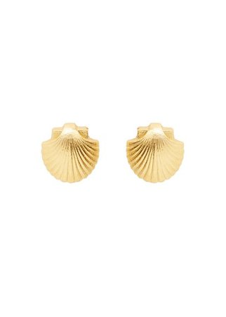 MANGO Shell earrings
