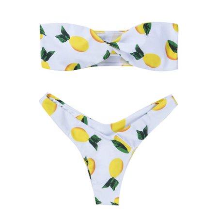 lemon bathing suit