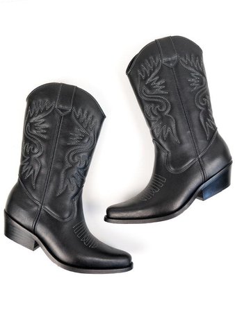 Will's Vegan Shoes Western Boots - Black | Ecoture