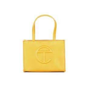 telfar small yellow shopping bag