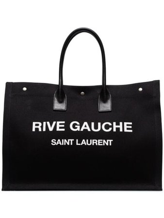 Saint Laurent Rive Gauche Logo Tote - Farfetch