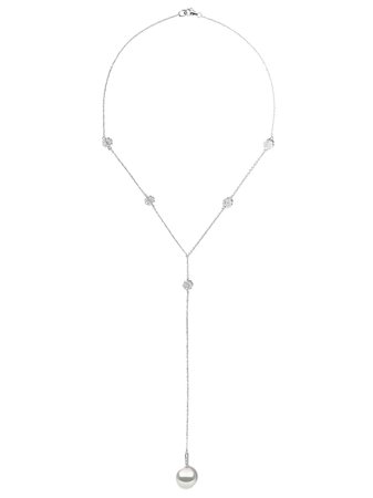 Yoko London 18kt White Gold Starlight South Sea Pearl And Diamond Necklace - Farfetch