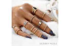 gold rings for women midi brown girl - Google Search