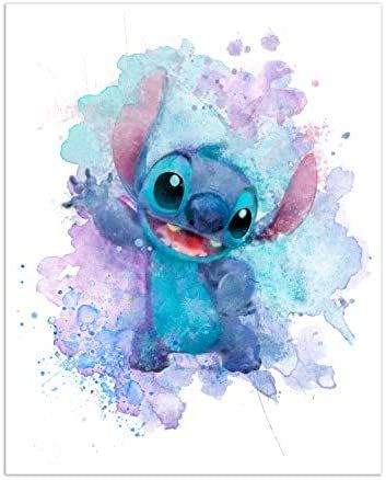 Amazon.com: Lilo & Stitch Posters - Set of 3 (8 inches x 10 inches) Ohana Means Family Watercolor Wall Art Decor Prints: Posters & Prints