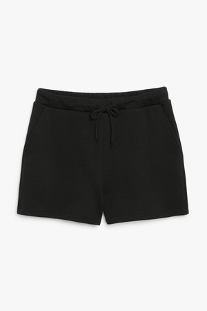 Jersey shorts - Black - Shorts - Monki WW