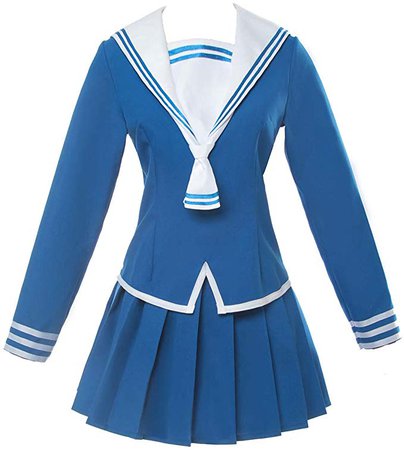 Amazon.com: Women Girls School Uniform Fruits Basket Japanese Anime Cosplay Costume Sailor Dress Suit: Clothing