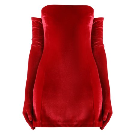 Red Velvet Cupid Dress & Gloves | Miscreants | Wolf & Badger