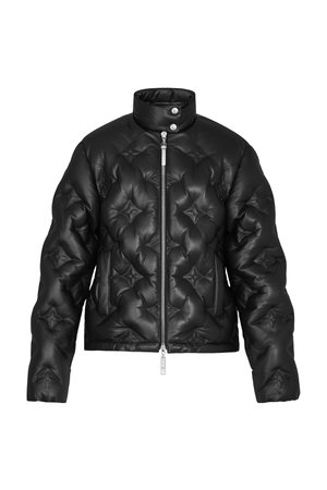 Monogram Flower Leather Down Jacket - Ready to Wear | LOUIS VUITTON ®