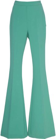 Christian Siriano Flared High-Waisted Jersey Pants Size: 2