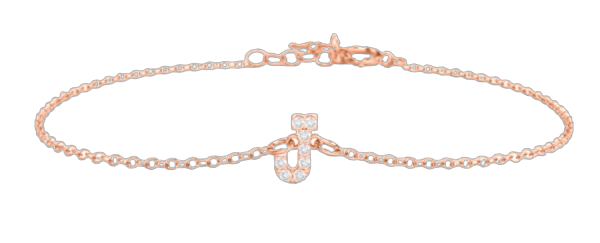 Pavé Initial Bracelet - J