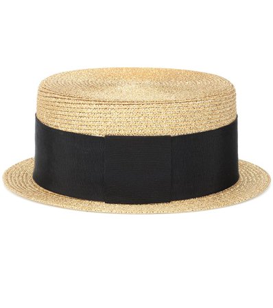 Metallic Boater Hat | Saint Laurent - Mytheresa