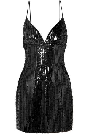 Rasario | Sequined satin mini dress | NET-A-PORTER.COM
