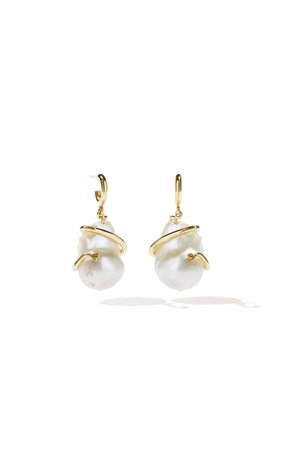 Medusa Coiled Pearl Earrings by Meadowlark | Moda Operandi