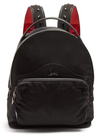 Backloubi Small Spike Embellished Backpack - Womens - Black