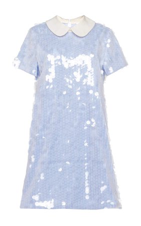 Aguacero Sequin-Embellished Crepe Dress