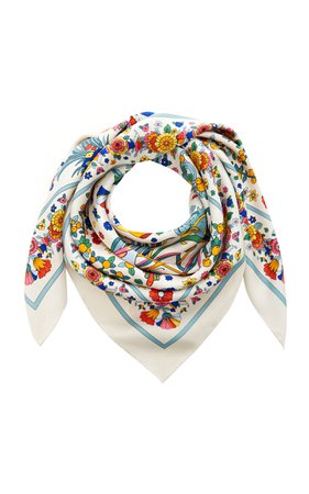 Tory Burch Promised Land Silk Square Scarf