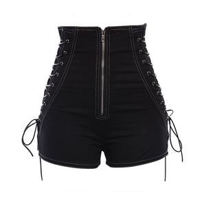 Gothic High Waist Lace Up Shorts – Glam And Pop