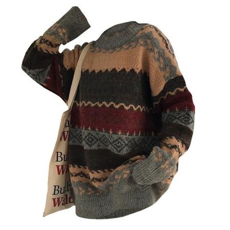 grandpa sweater with tote bag