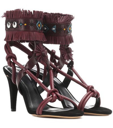 Abrily embellished leather sandals