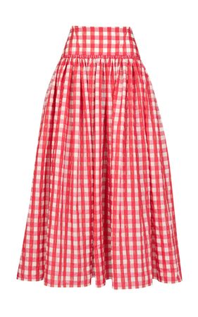 Full Gingham Maxi Skirt By Alaïa | Moda Operandi