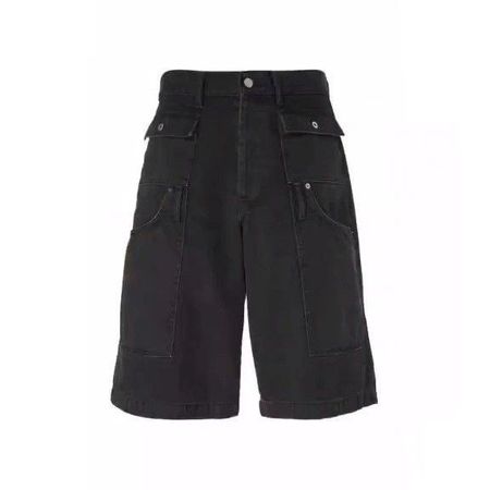 black long shorts