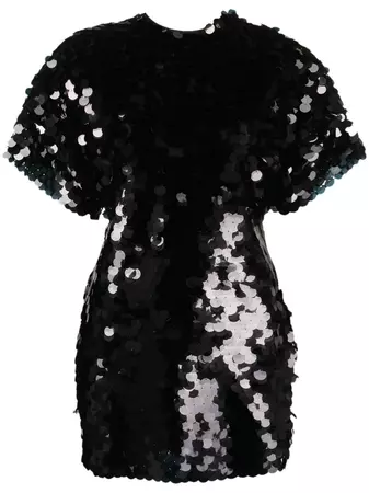 ROTATE Sequin Mini Dress - Farfetch