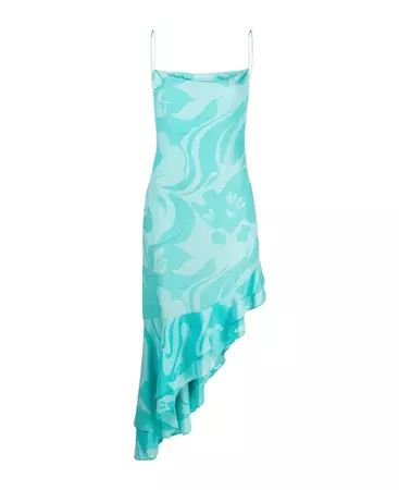 Etro Aqua Blue Silk Midi Dress | italist