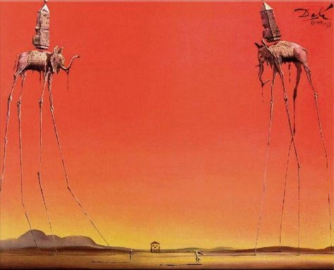 Salvador Dali Elephants 1948 | Art | Surrealism painting, Salvador dali, Dali paintings