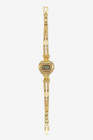 gold vintage heart watch
