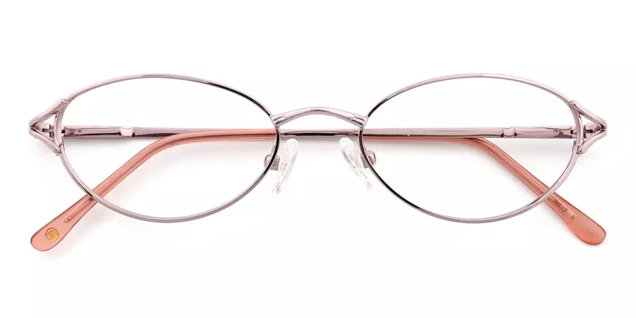 Victoria Oval Eyeglasses in Pink - Bayonetta