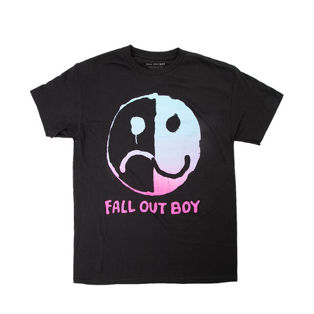 Fall Out Boy Smile/Frown Tee - Black | Journeys