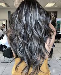 black hair with white highlights - Google Search