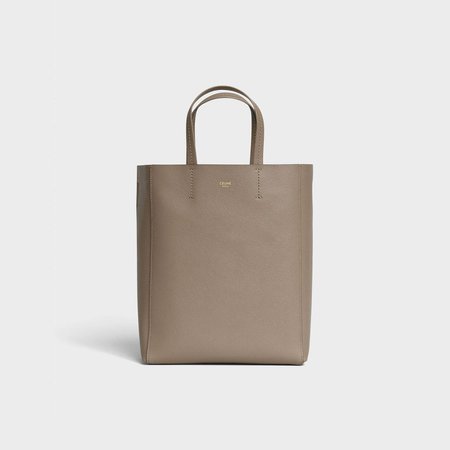 Small Cabas in grained calfskin - Grey | CELINE