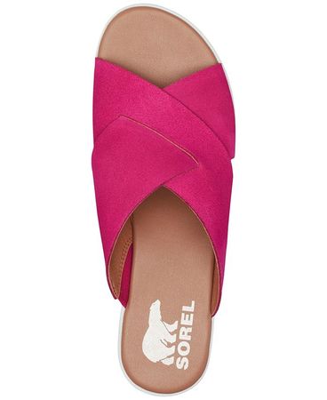 Sorel Women's Cameron Crisscross Slip-On Platform Wedge Sandals & Reviews - Sandals - Shoes - Macy's