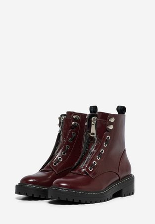 ONLY SHOES Lace-up ankle boots - burgundy/dark red - Zalando.de