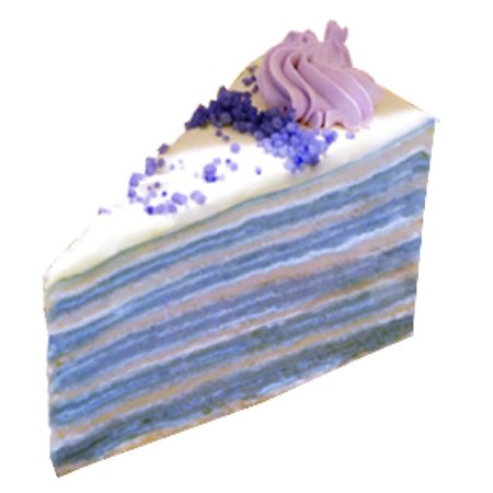 lavender crepe cake