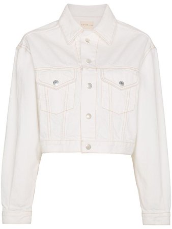 cropped white jacket